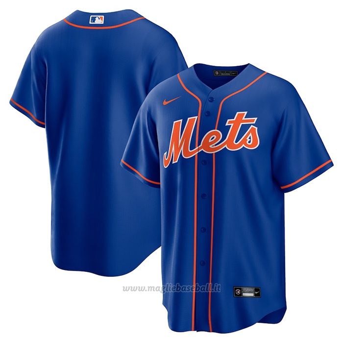 Maglia Baseball Uomo New York Mets Alternato Replica Blu
